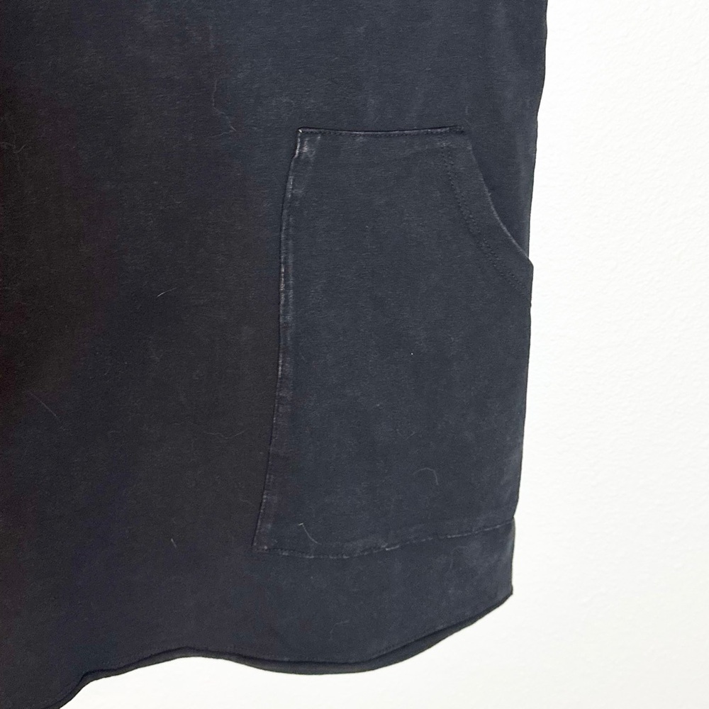 Distressed Black Newin Knit Mini Romper Dress size L - Picture 10 of 12